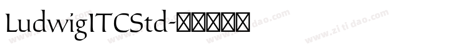 LudwigITCStd字体转换