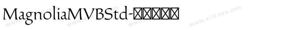 MagnoliaMVBStd字体转换