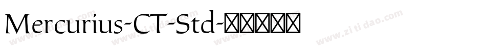 Mercurius-CT-Std字体转换