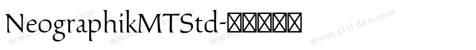 NeographikMTStd字体转换