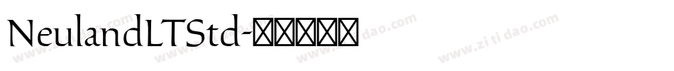 NeulandLTStd字体转换