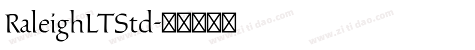 RaleighLTStd字体转换