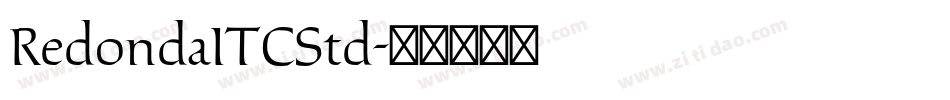 RedondaITCStd字体转换