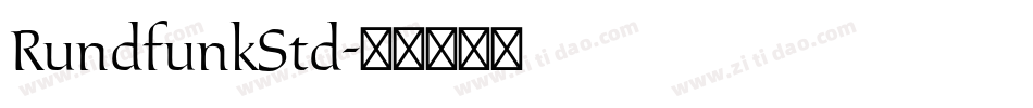 RundfunkStd字体转换