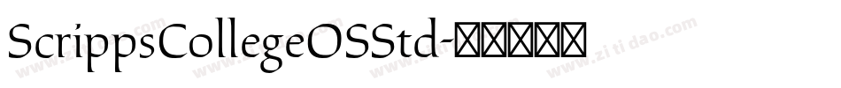 ScrippsCollegeOSStd字体转换