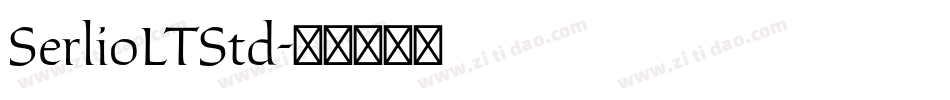 SerlioLTStd字体转换