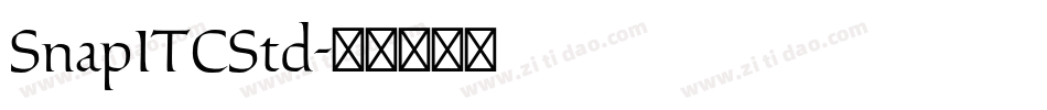 SnapITCStd字体转换