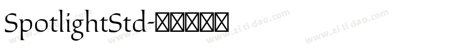 SpotlightStd字体转换