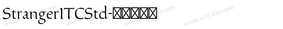 StrangerITCStd字体转换