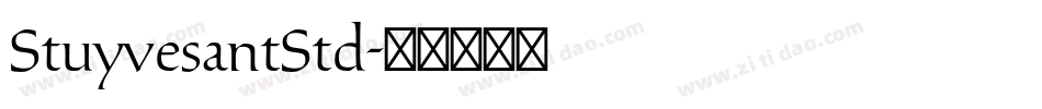 StuyvesantStd字体转换