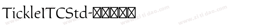 TickleITCStd字体转换