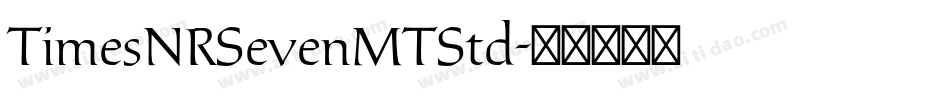 TimesNRSevenMTStd字体转换