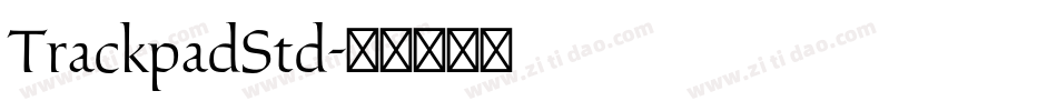 TrackpadStd字体转换