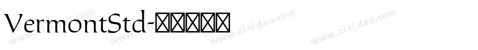 VermontStd字体转换