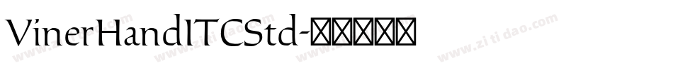 VinerHandITCStd字体转换