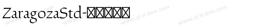ZaragozaStd字体转换