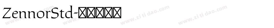 ZennorStd字体转换