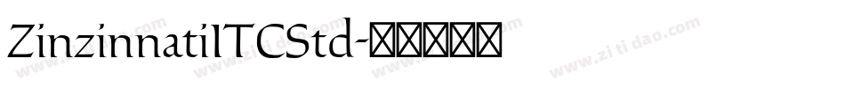 ZinzinnatiITCStd字体转换