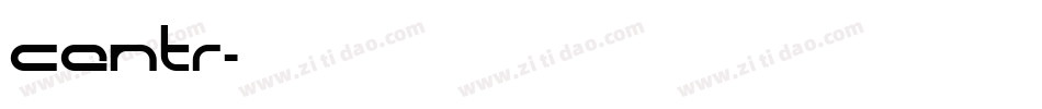 centr字体转换