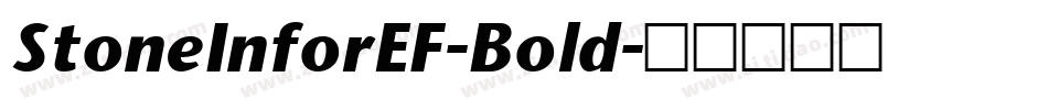 StoneInforEF-Bold字体转换