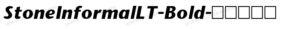 StoneInformalLT-Bold字体转换