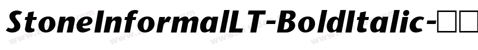 StoneInformalLT-BoldItalic字体转换