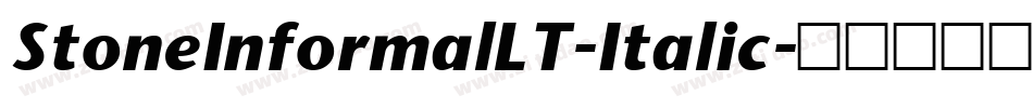 StoneInformalLT-Italic字体转换
