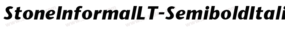 StoneInformalLT-SemiboldItalic字体转换