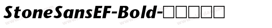 StoneSansEF-Bold字体转换