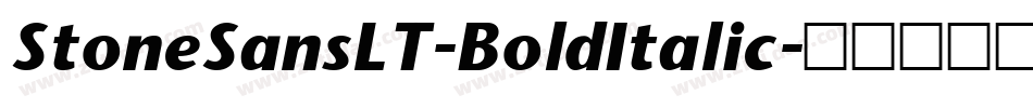 StoneSansLT-BoldItalic字体转换