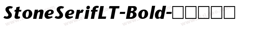StoneSerifLT-Bold字体转换