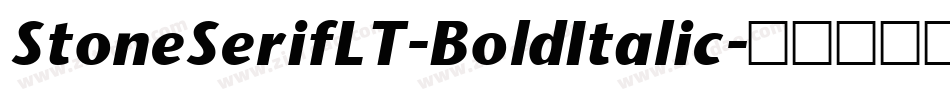 StoneSerifLT-BoldItalic字体转换