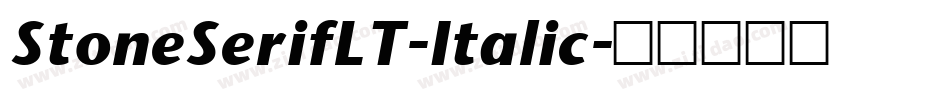 StoneSerifLT-Italic字体转换