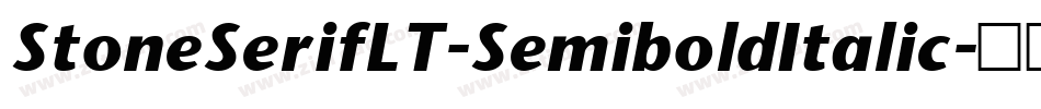 StoneSerifLT-SemiboldItalic字体转换