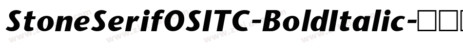 StoneSerifOSITC-BoldItalic字体转换