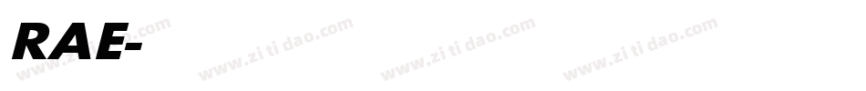 RAE字体转换