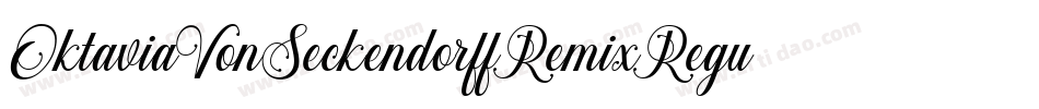 OktaviaVonSeckendorffRemixRegular-25ae字体转换