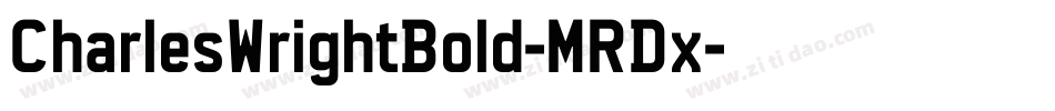 CharlesWrightBold-MRDx字体转换