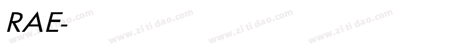 RAE字体转换