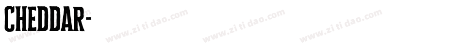 Cheddar字体转换