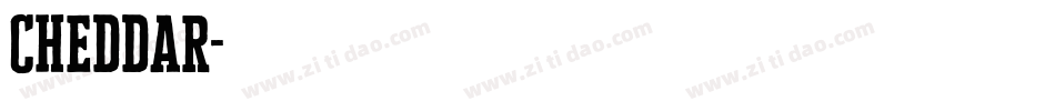 Cheddar字体转换