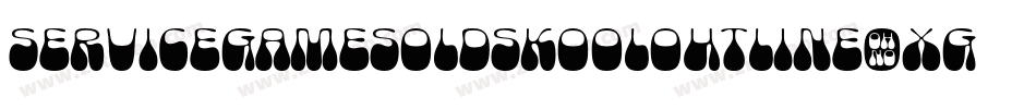 ServiceGamesOldskoolOutline-XG82字体转换