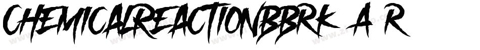 ChemicalReactionBBrk-A9r6字体转换