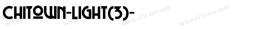 ChiTown-Light(3)字体转换