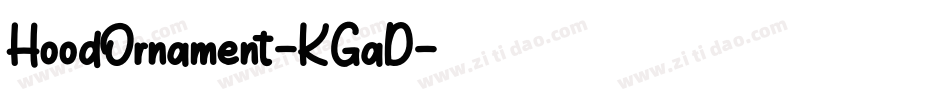 HoodOrnament-KGaD字体转换