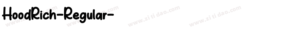 HoodRich-Regular字体转换