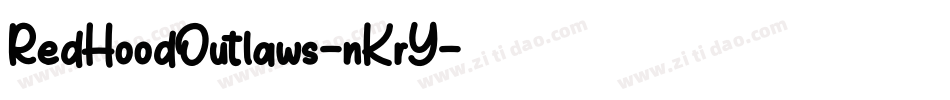 RedHoodOutlaws-nKrY字体转换
