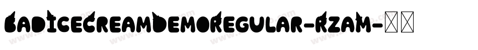 BadIceCreamDemoRegular-RzaM字体转换