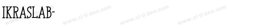IkraSlab字体转换