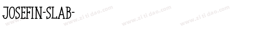 Josefin-slab字体转换